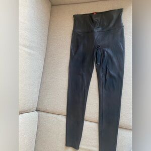 Spanx faux leather tights/leggings